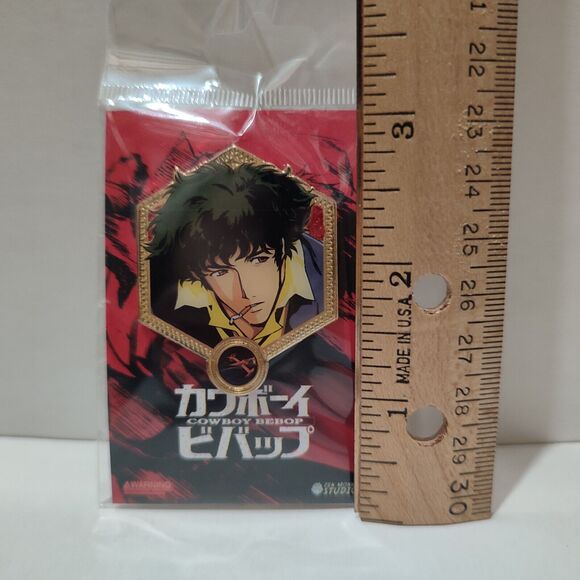 Cowboy Bebop Spike Spiegel Golden Series Enamel Pin Official Full Color Badge - Picture 2 of 2